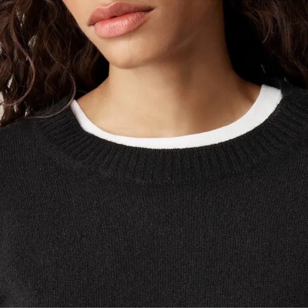 J.Crew 100% Cashmere Cropped Fit Sweater Sz Large - Picture 2 of 11